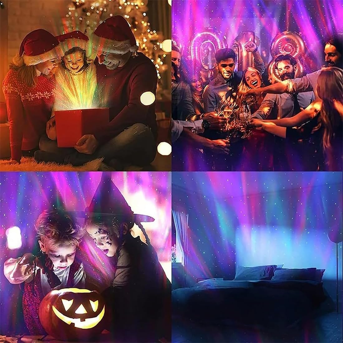 Aurora Projector Light Atmosphere Decor Lamps Gift Light ( With Remote )